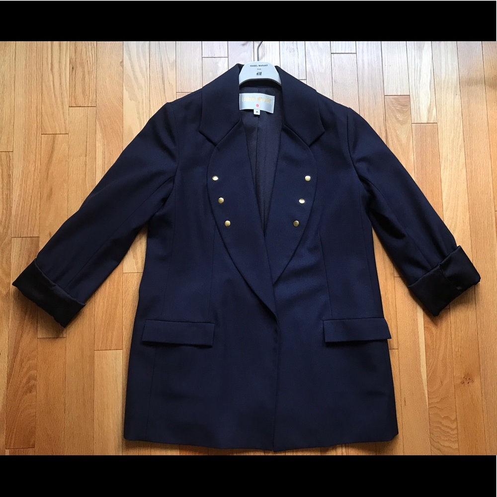 Vintage Lauren Moffatt navy jacket